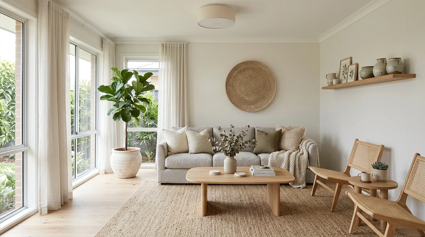 Finish with a living room that feels airy and settled inspiration for an organic modern living room.